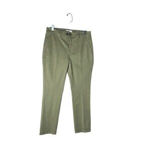 Frame Pants Women's Size 26 Khaki Green Tapered Leg Cotton Blend
